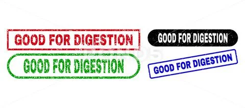 GOOD FOR DIGESTION Rectangle Watermarks Using Corroded Style: Graphic ...