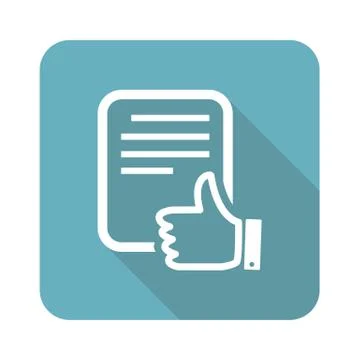 Good document icon, square Stock Illustration