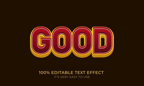 Good editable stylish text effect, Realistic 3d blood text effect Stock-Illustration