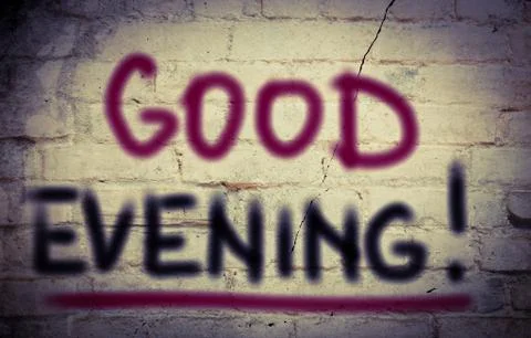 Good Evening Concept Stock Illustration