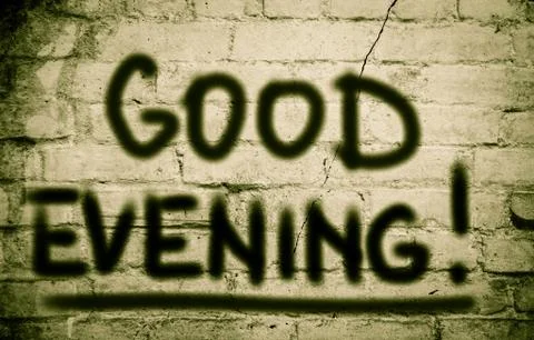 Good Evening Concept Stock Illustration