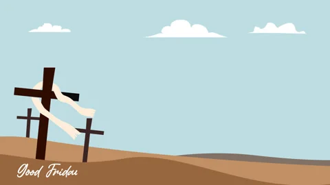 Good Friday Animation Background With Copy Space Stock Footage 269477227