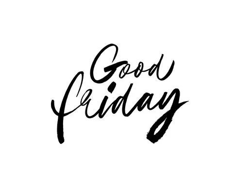 Good Friday hand drawn vector brush calligraphy. Stock Illustration