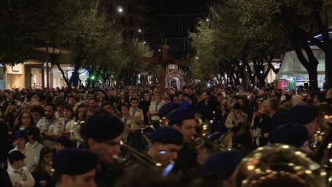 Good Friday Orthodox Easter Epitaph procession. Stock Footage 88229204