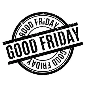 Good Friday rubber stamp Illustrazione stock