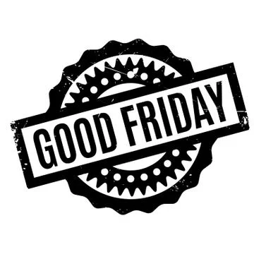 Good Friday rubber stamp Illustrazione stock