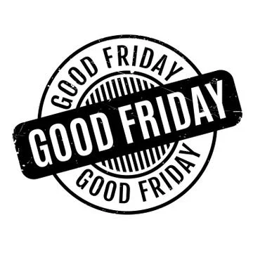 Good Friday rubber stamp Illustrazione stock