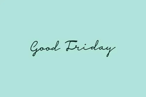 Good Friday typography vector design.  A happy day for human Stock Illustration