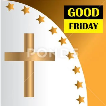 Good Friday vector illustration for christian religious occasion with ...