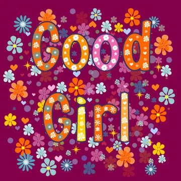 Good girl. Vector Illustrazione stock