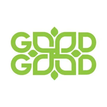 Good good design vector art, nature application logo Stock Illustration