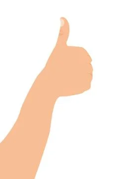 Good hand sign over white background. vector illustration Ilustração Stock