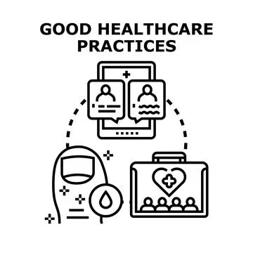 Good healthcare practices concept vector illustration Stock Illustration