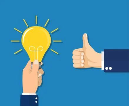 Good idea concept. Illustrazione stock