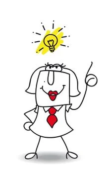 Good idea karen Stock Illustration