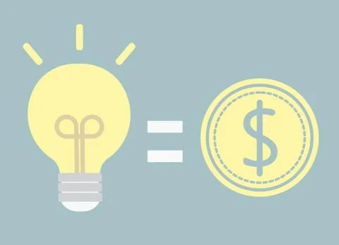 Good idea for money Stock Illustration