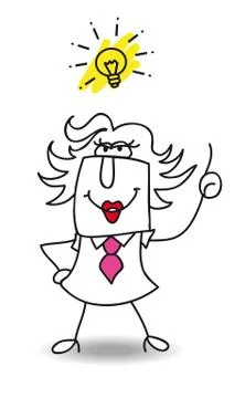 Good idea penelope Stock Illustration