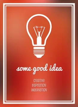 Good idea poster Stock Illustration