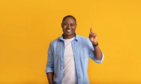 Good idea, problem solution, offer, presentation and facial expression Foto stock