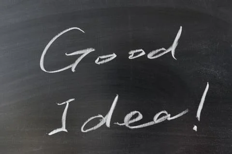 Good idea words Stock Photos
