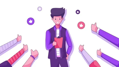 Good impression giving thumbs up Stock Footage 279616547