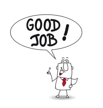 Good job Stock Illustration