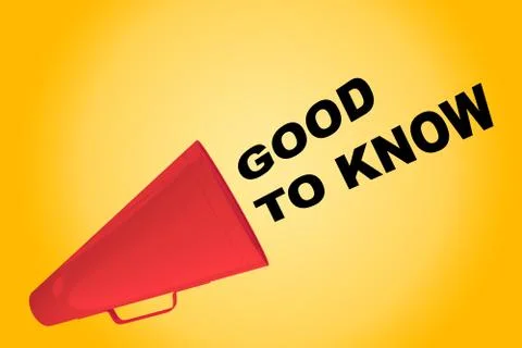 Good To Know concept イラスト素材