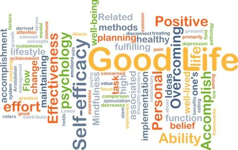Good life background concept Stock Illustration