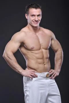 Good looking  bodybuilder Stock Photos