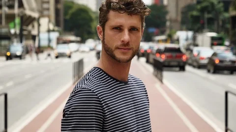 Good looking guy Stock Footage 93874213