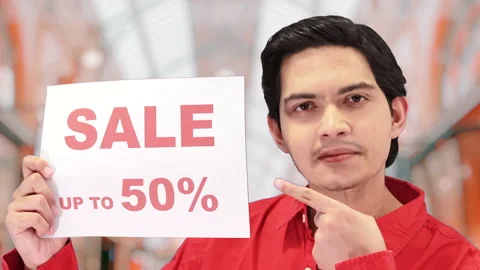 Good looking guy in a mall, 4k ProRes Stock Footage 164329073