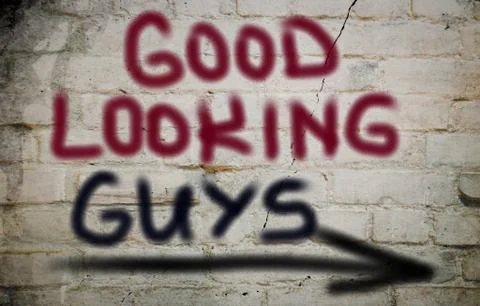 Good Looking Guys Concept Illustrazione stock