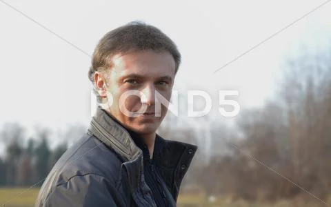Good looking man outside Stock Photos