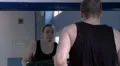 Good looking man running at the gym HD Footage