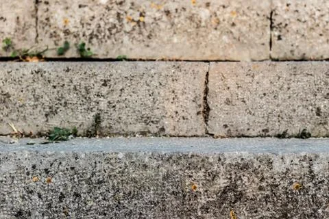 Good looking old stone wall texture - stone as bricks and look grainy Foto stock
