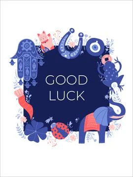 Good Luck banner Stock Illustration