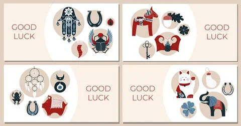 Good Luck banner Stock Illustration
