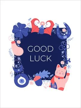 Good Luck banner Stock Illustration