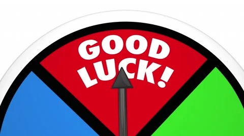Good Luck Board Game Spinner Compete Win Results Video stock 60234800