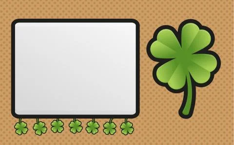 Good Luck card Stock Illustration