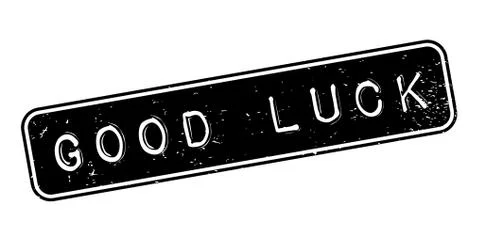 Good Luck rubber stamp Stock Illustration
