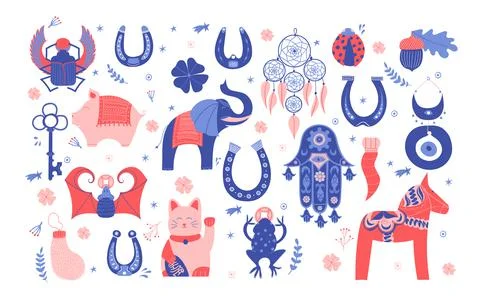 Good Luck symbols Stock Illustration