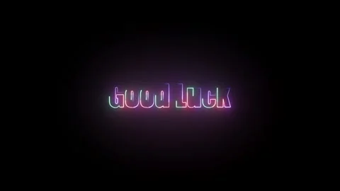 Good Luck Text Animation – Best Wishes Stock Footage 324802131