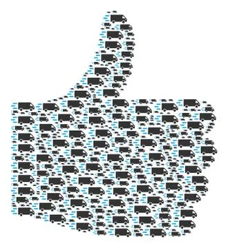 Good Mark Shape of Fast Delivery Car Icons Stock Illustration