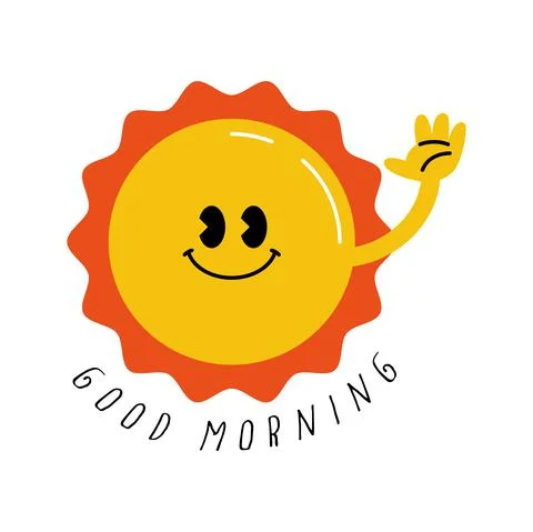 Good morning affirmation Stock Illustration