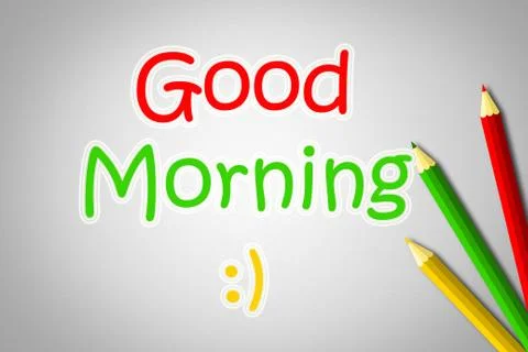 Good morning concept Stock Illustration