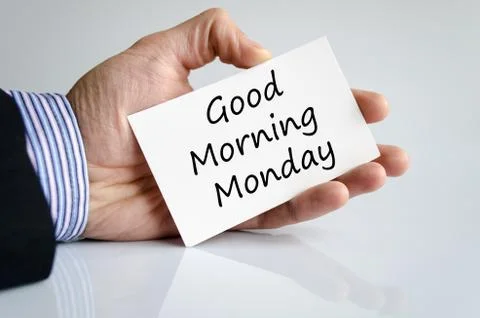 Good morning monday text concept Stock Photos