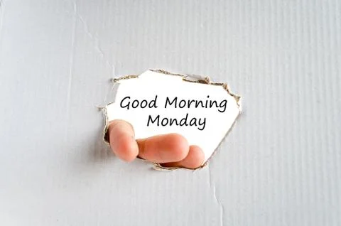 Good morning monday text concept Stock Photos