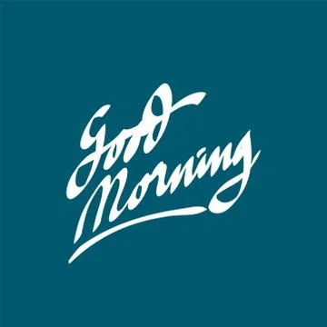 Good Morning Sunshine Nice Vector Calligraphy Lettering Motivation Phrase Pos Stock Illustration