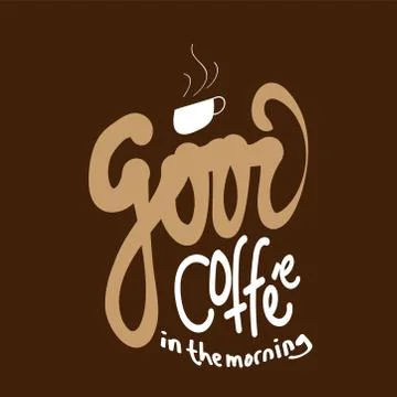Good Morning Sunshine Nice Vector Calligraphy Lettering Motivation Phrase Pos Stock Illustration